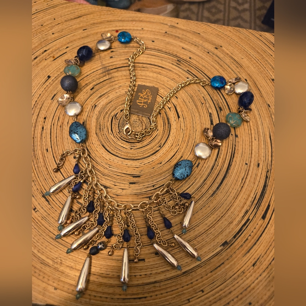 Aris by Treska extra long beaded necklace
